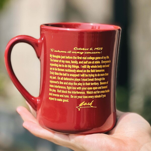 RFSJ Jack Trice Letter 5-Bar Cardinal Mug (20oz)